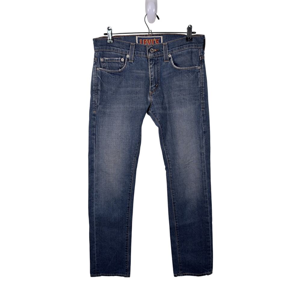 Levi's Mens 511 Skinny Jeans 30x30 Blue Distressed Faded Denim Casual 90s Retro